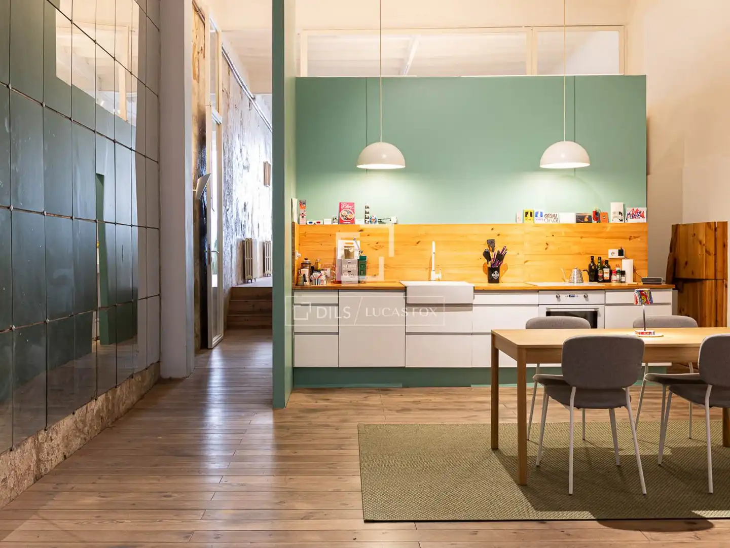 Küche von Wohnung zum Verkauf in Barcelona mit Heizung