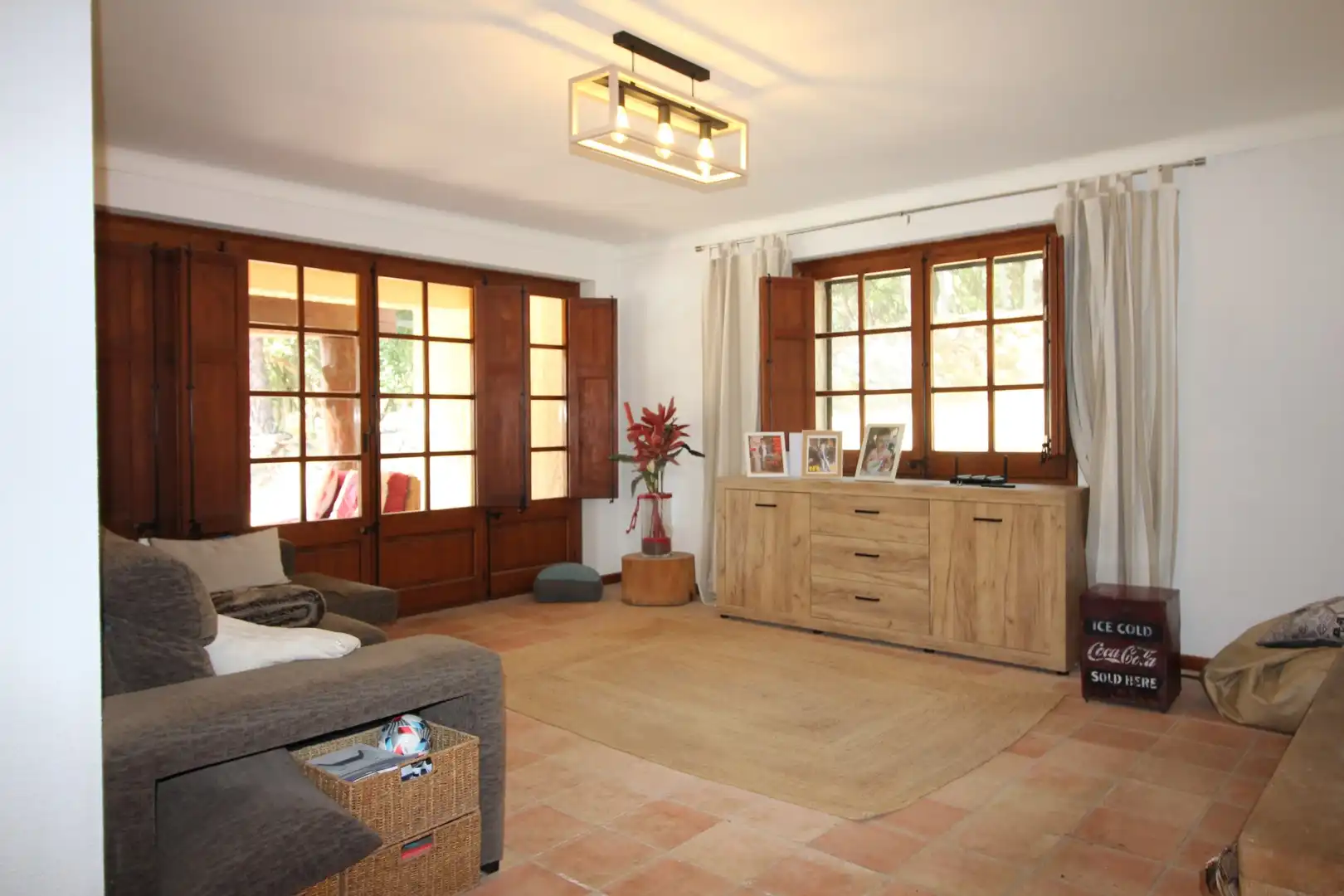 Living room of Houses for sale in Darnius  with Heating, Terrace and Storage room