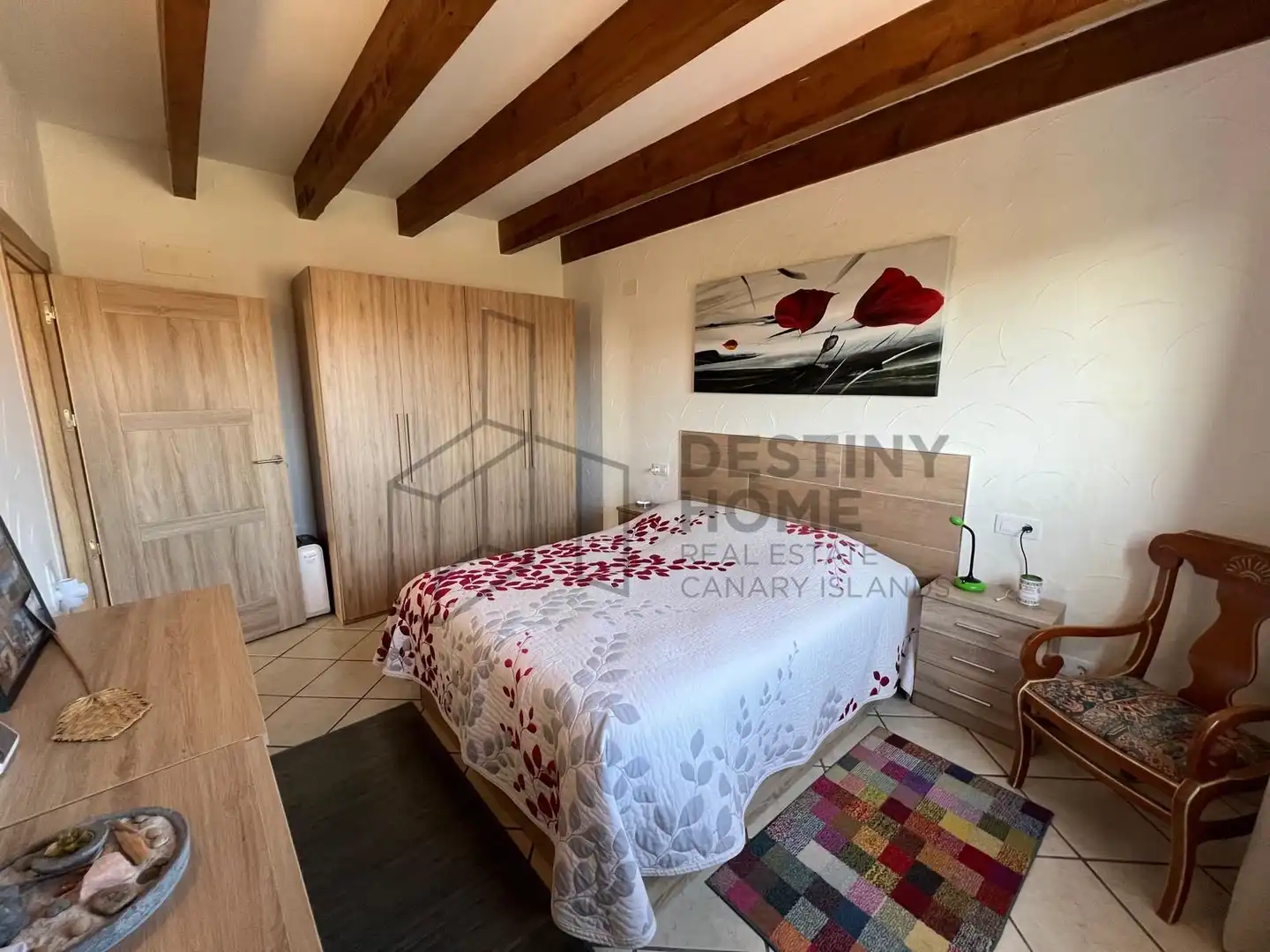 Dormitori de Casa o xalet en venda en La Oliva amb Aire condicionat, Jardí privat i Terrassa
