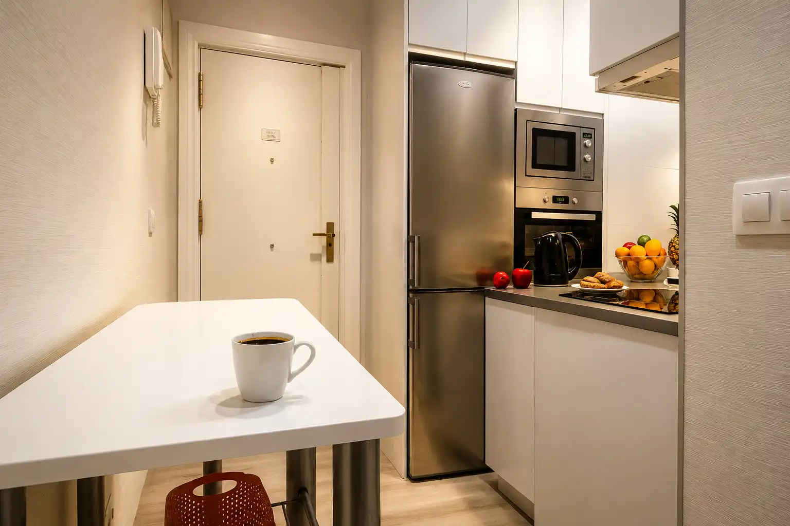 Küche von Wohnung zur Miete in Santander mit Heizung, Möbliert und Ofen