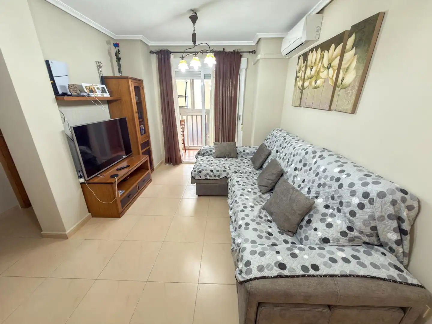 Sala de estar de Piso en venta en Albatera con Aire acondicionado, Amueblado y Balcón