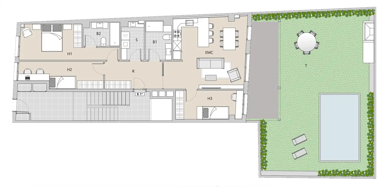 Planta baixa en venda en Sabadell amb Aire condicionat, Calefacció i Jardí privat