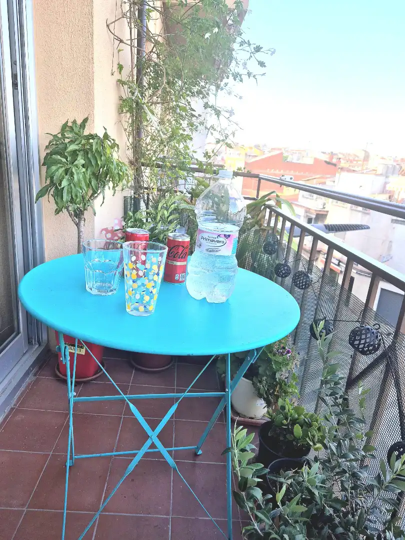 Balcony of Flat for sale in Terrassa  with Heating, Furnished and Balcony