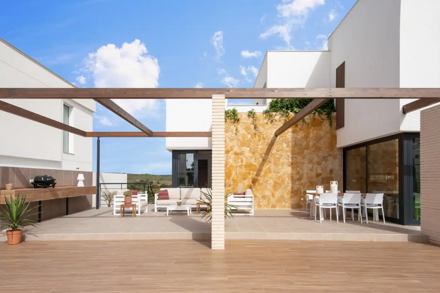 Terrassa de Casa o xalet en venda en Orihuela amb Aire condicionat, Jardí privat i Terrassa