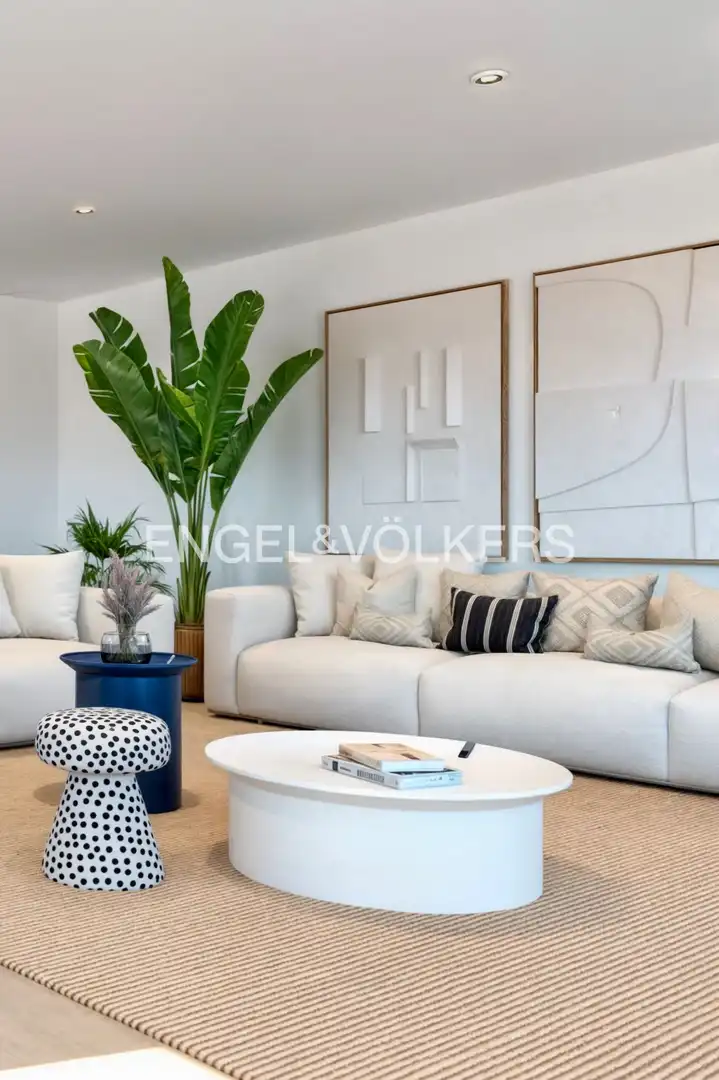 Sala d'estar de Casa o xalet en venda en Pedreguer amb Aire condicionat, Calefacció i Jardí privat