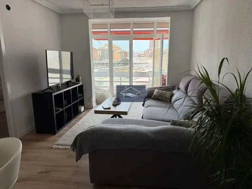 Living room of Flat for sale in Alicante / Alacant  with Parquet flooring, Oven and Washing machine
