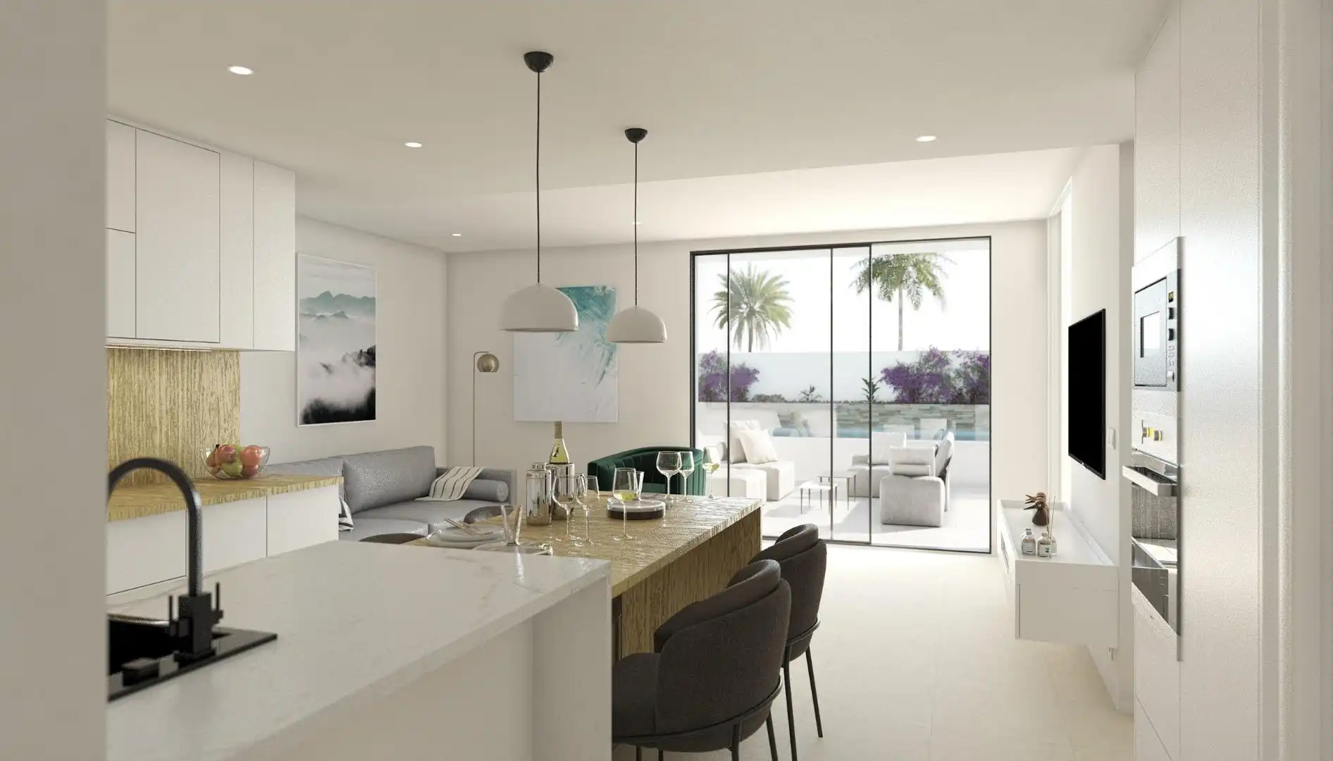 Kitchen of Apartments for sale in San Pedro del Pinatar  with Heating, Private garden and Terrace