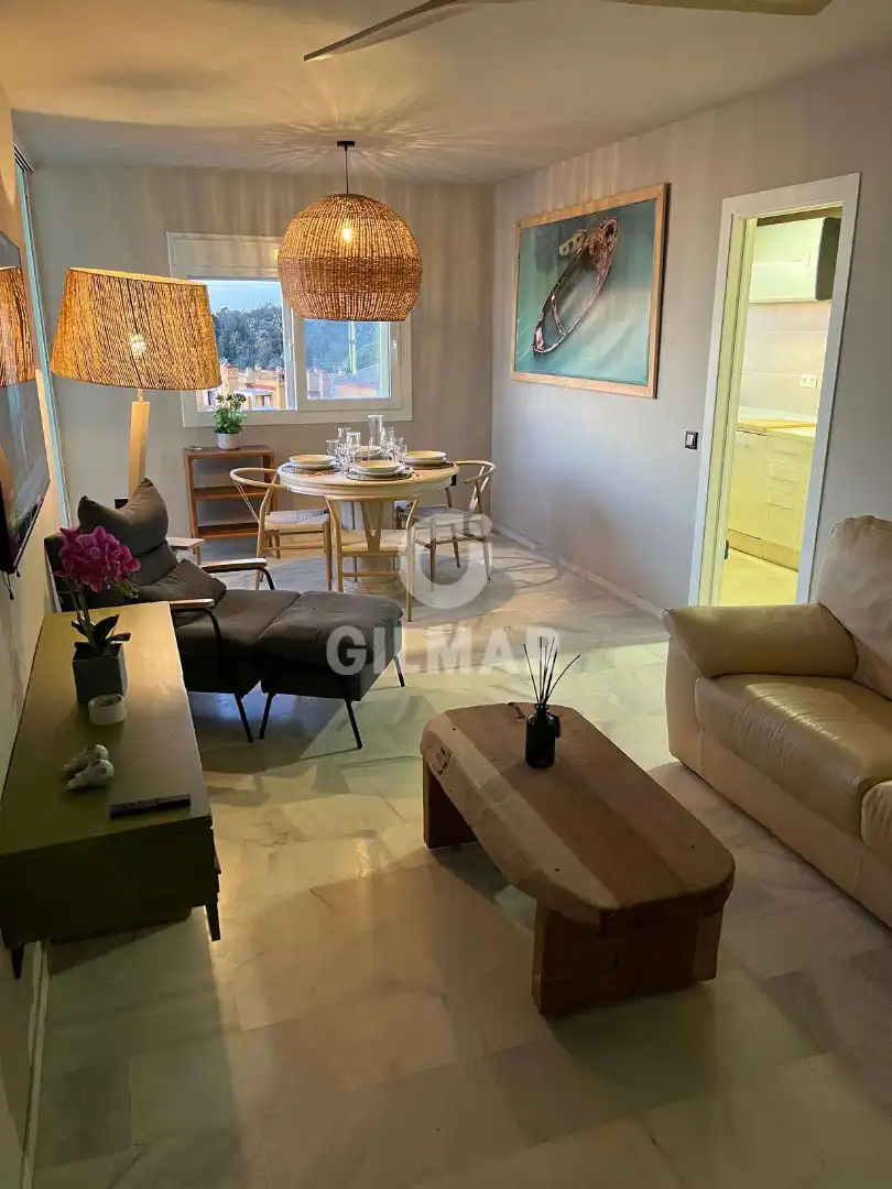 Wohnzimmer von Wohnung zur Miete in El Puerto de Santa María mit Klimaanlage, Heizung und Terrasse