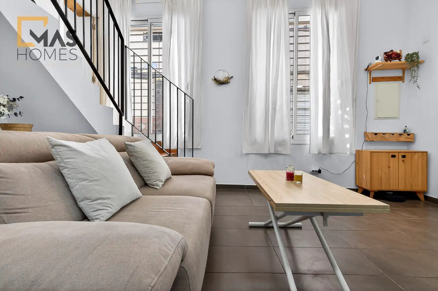 Sala de estar de Piso en venta en Martorell con Terraza