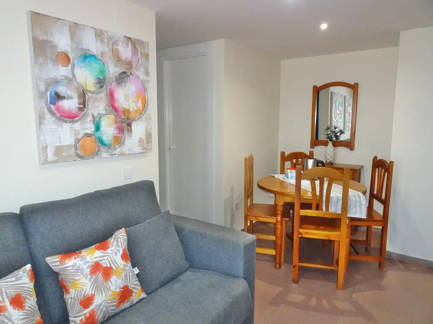 Comedor de Apartamento de alquiler en Gandia con Terraza, Amueblado y Horno