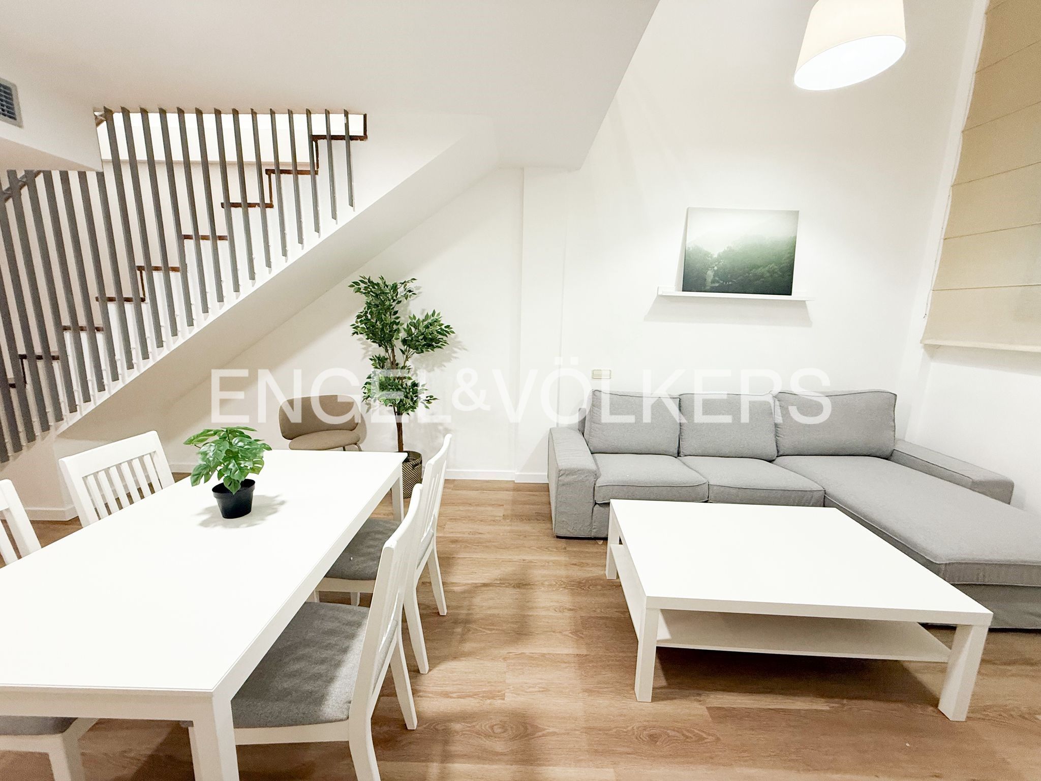 Living room of Duplex to rent in  Barcelona Capital  with Air Conditioner, Heating and Parquet flooring
