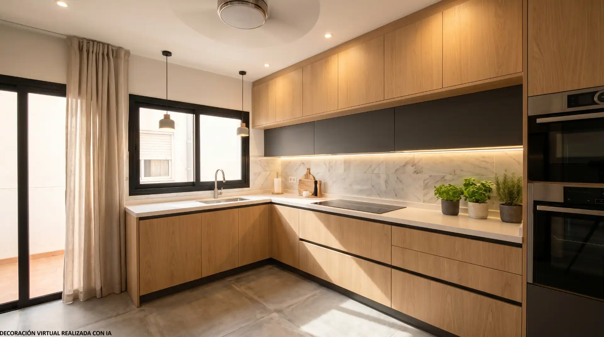 Cocina de Piso en venta en Alicante / Alacant con Calefacción, Amueblado y Horno
