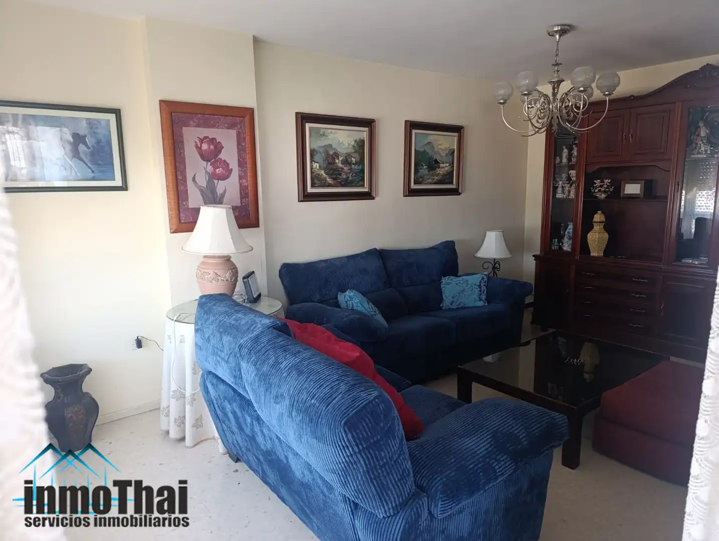Living room of Flat for sale in Jerez de la Frontera  with Air Conditioner, Terrace and Furnished