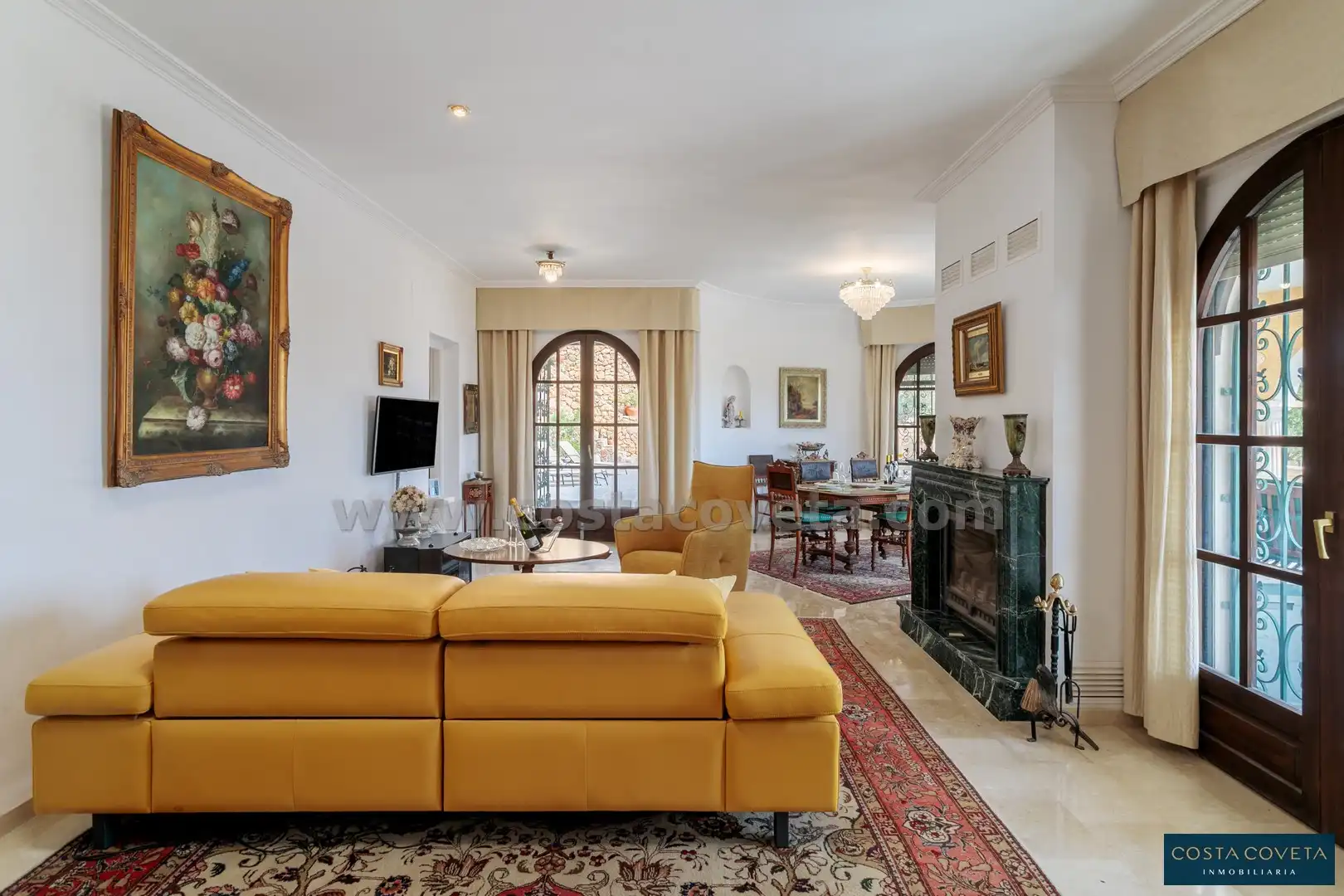 Living room of Houses for sale in El Campello  with Air Conditioner, Private garden and Terrace