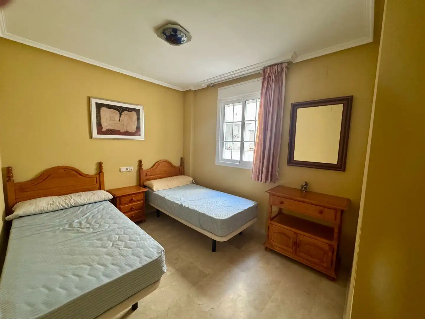 Schlafzimmer von Wohnung zum Verkauf in Roquetas de Mar mit Klimaanlage, Terrasse und Schwimmbad
