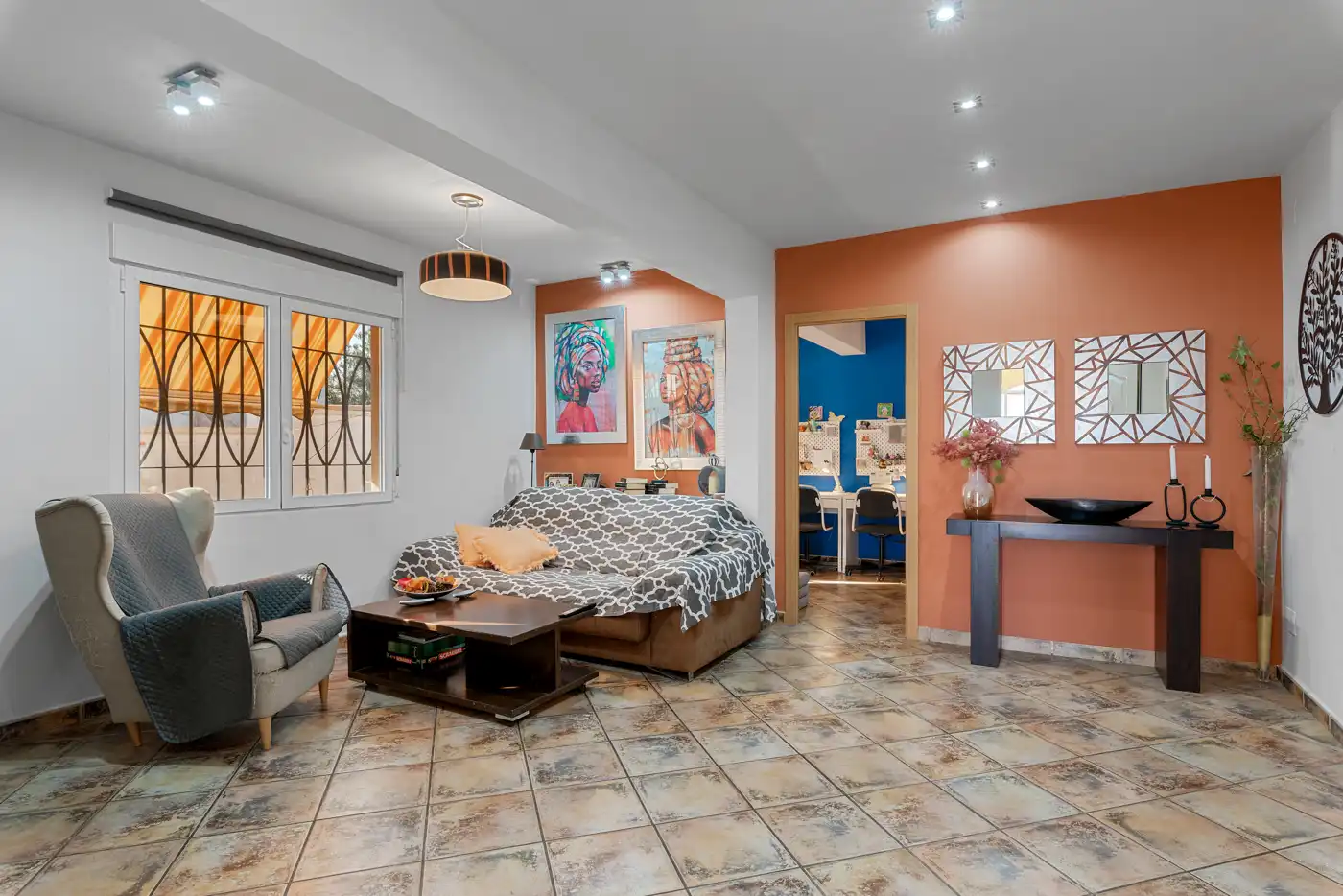 Sala de estar de Casa o chalet en venta en Rojales con Aire acondicionado, Jardín privado y Terraza