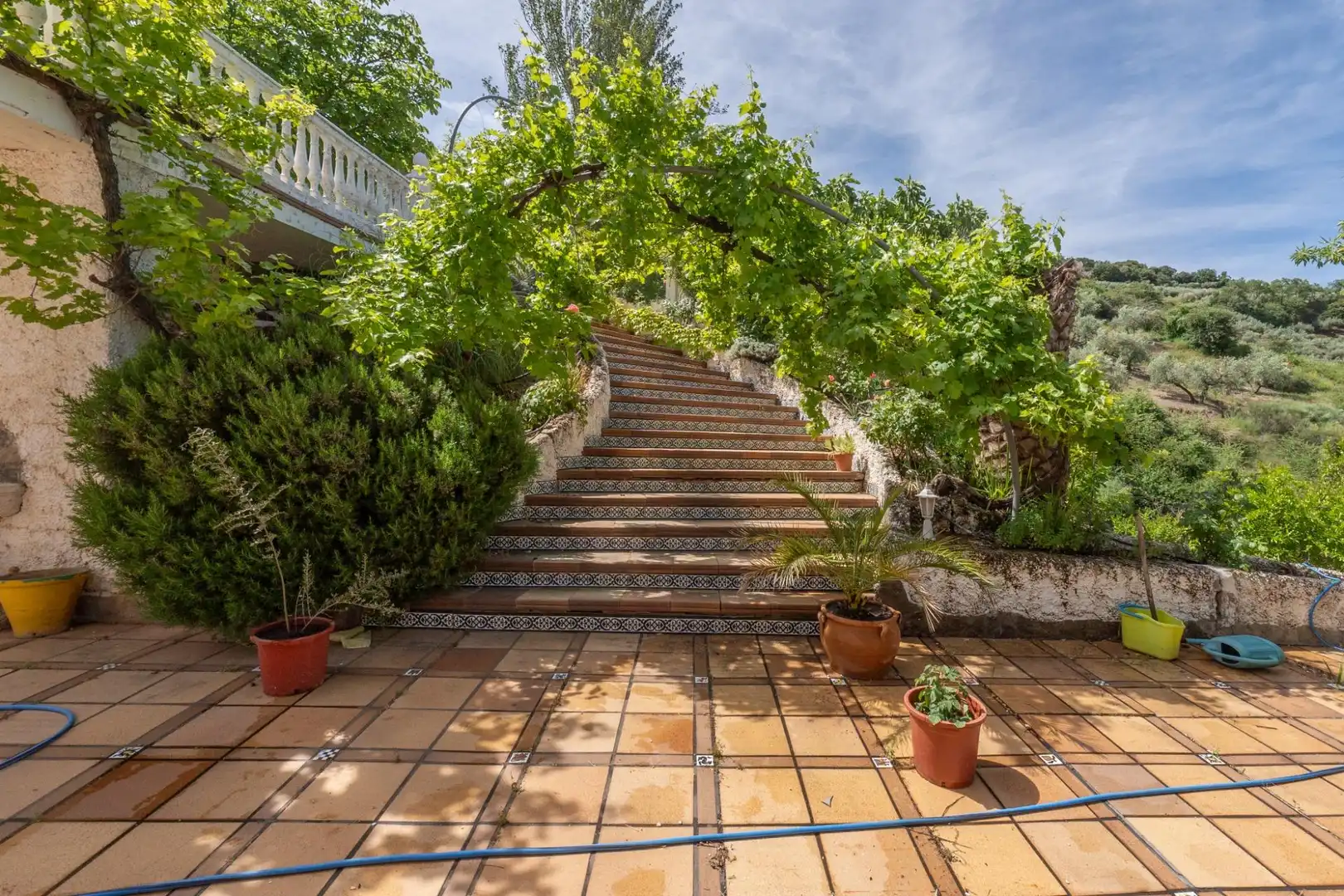 Terraza de Casa o chalet en venta en Valdepeñas de Jaén con Aire acondicionado, Calefacción y Jardín privado