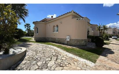 Exterior view of Single-family semi-detached for sale in San Jorge / Sant Jordi  with Air Conditioner, Heating and Terrace