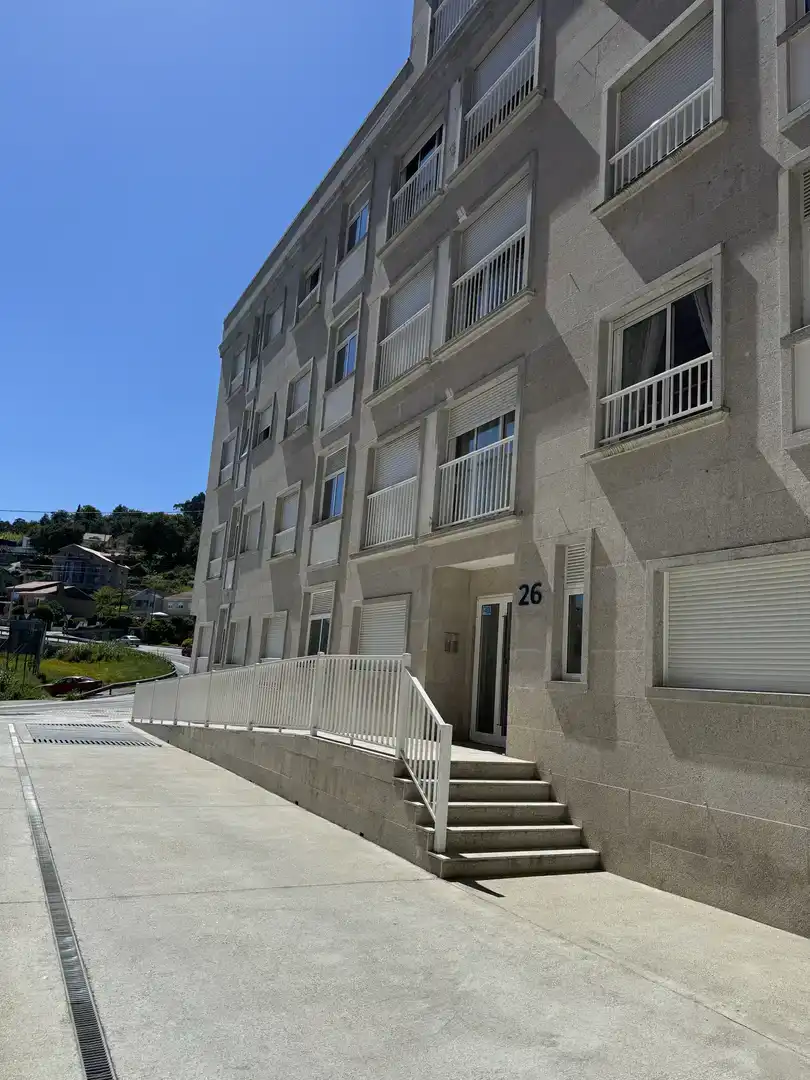 Exterior view of Flat for rent in Poio  with Parquet flooring, Storage room and Furnished