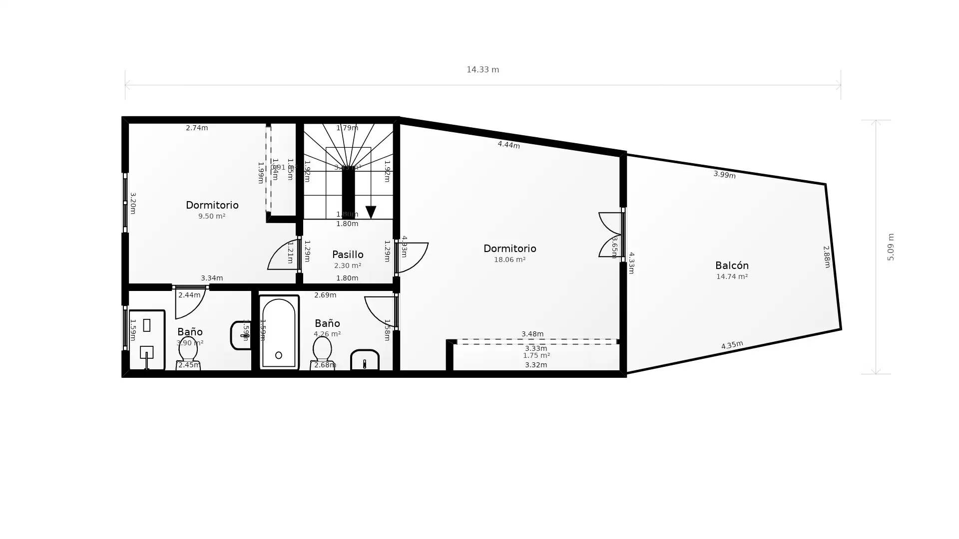 Adosado con terraza en venta en Urbanizacion Montepiedra 4E, imagen 34