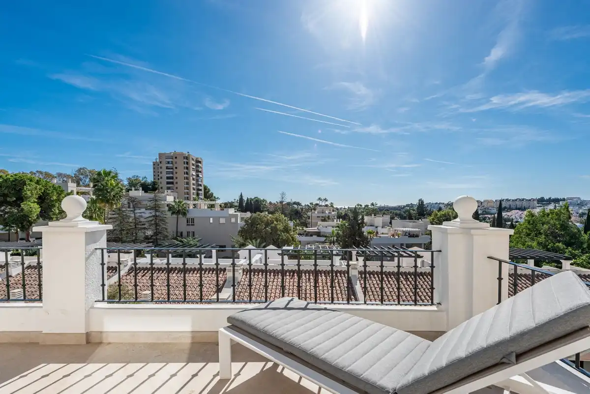 Terrace of Detached homes for sale in Marbella  with Air Conditioner, Terrace and Community pool