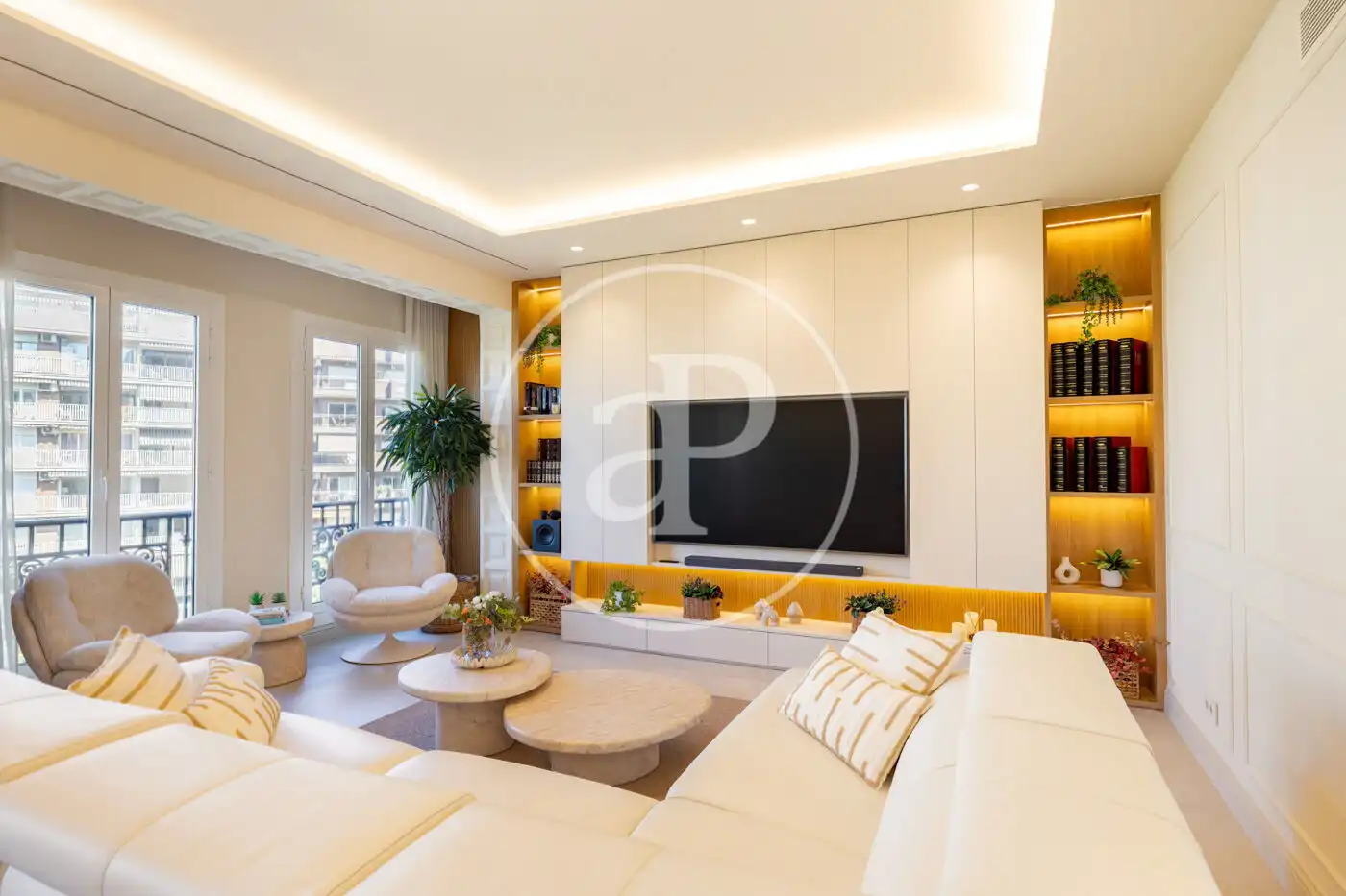 Living room of Flat for sale in Barcelona  with Air Conditioner, Heating and Furnished