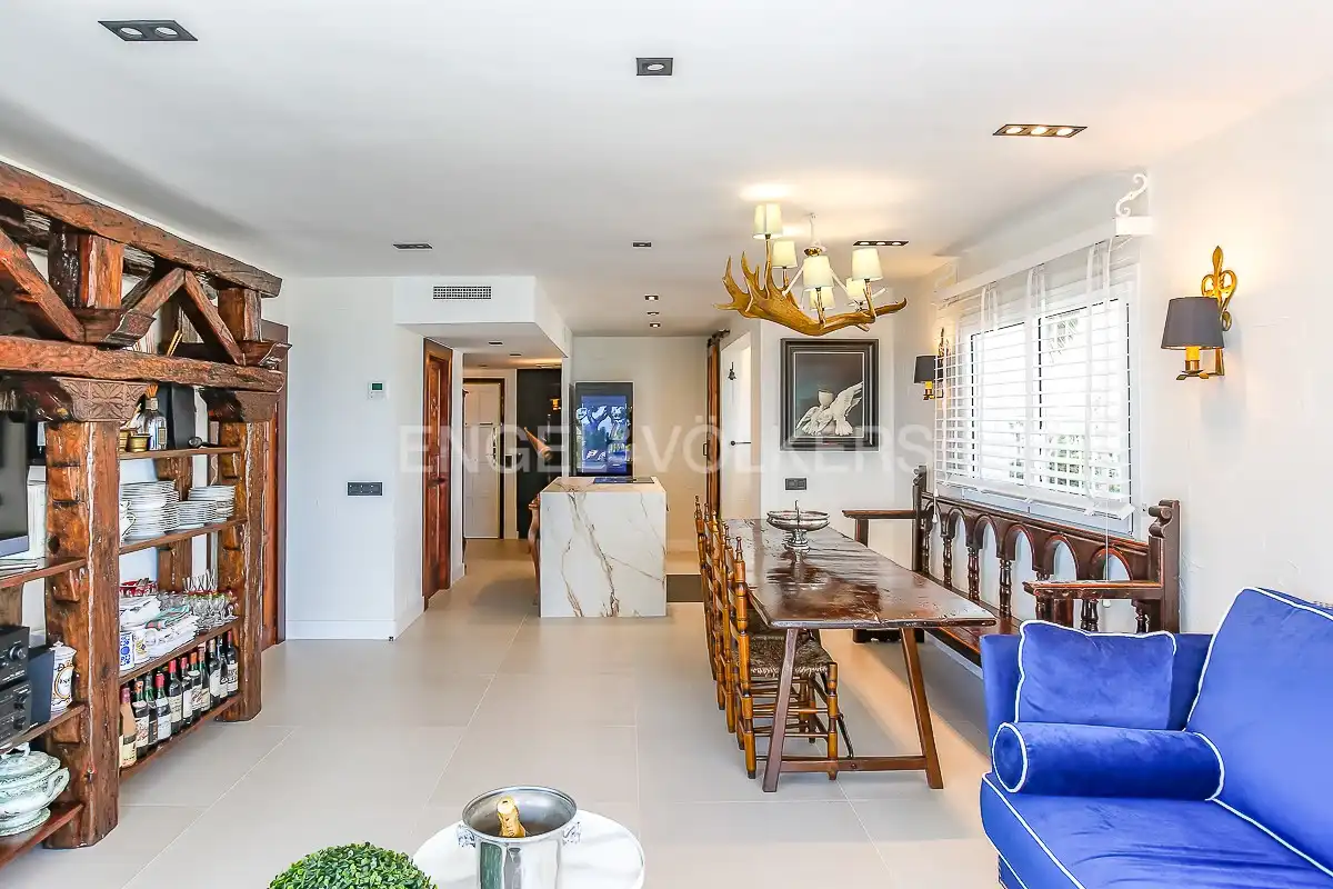 Esszimmer von Wohnung zur Miete in Sitges mit Klimaanlage, Heizung und Schwimmbad