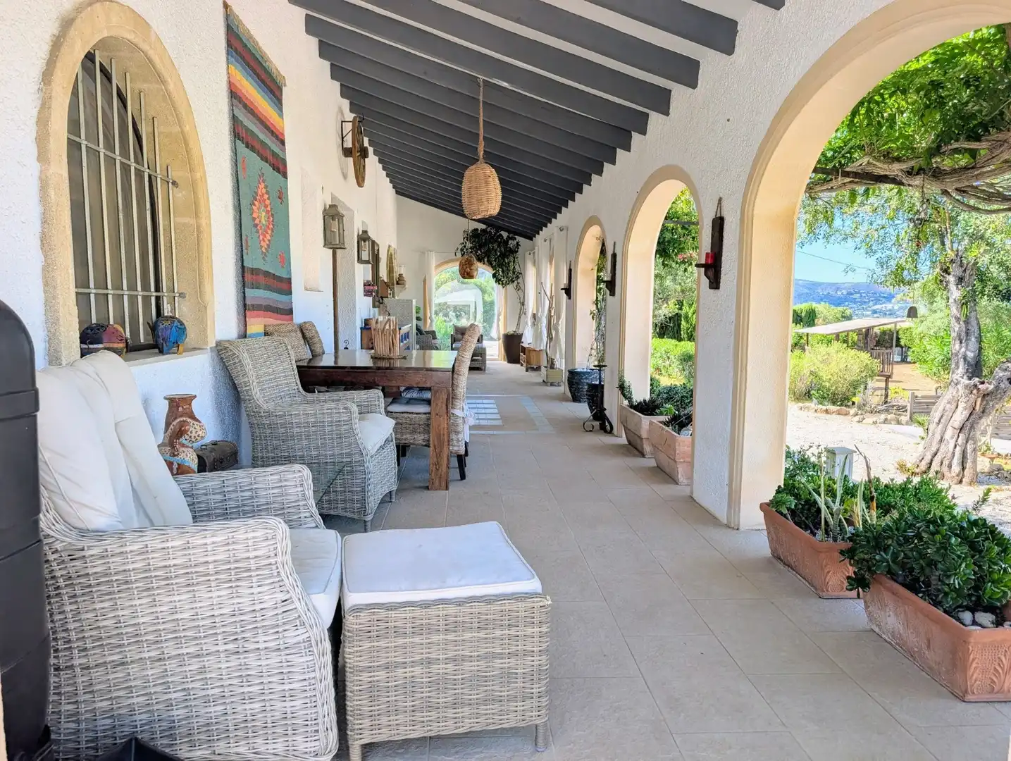 Terraza de Finca rústica en venta en Jávea / Xàbia con Aire acondicionado