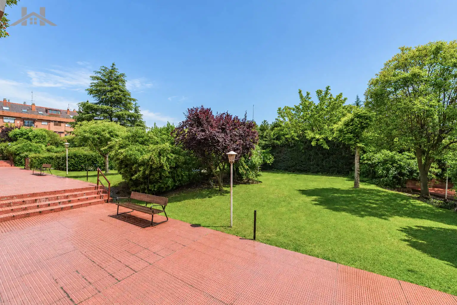 Garden of Duplexes for sale in Madrid  with Air Conditioner, Heating and Storage room