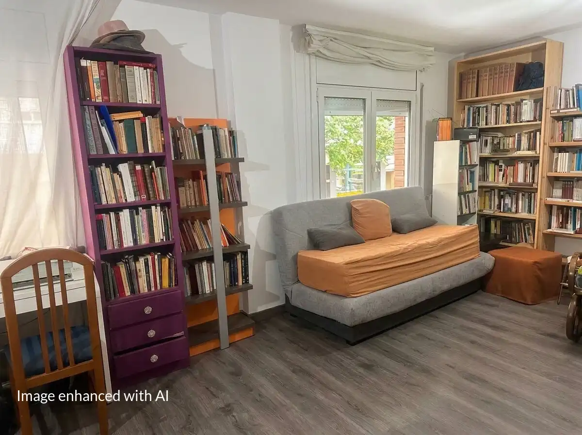 Sala d'estar de Pis en venda en Girona amb Aire condicionat, Calefacció i Parquet