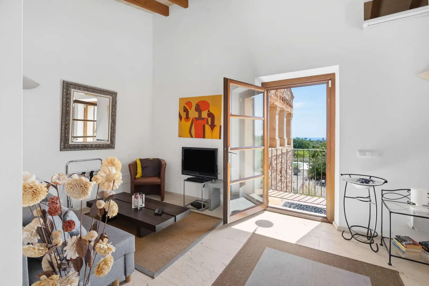 Sala d'estar de Finca rústica en venda en Felanitx amb Aire condicionat, Calefacció i Terrassa