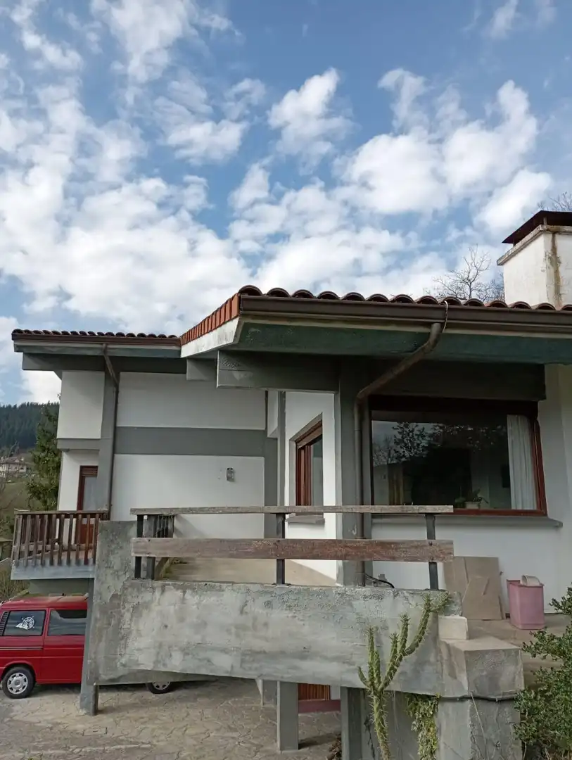 Vista exterior de Casa adosada en venta en Arrankudiaga / Zollo con Calefacción, Jardín privado y Terraza