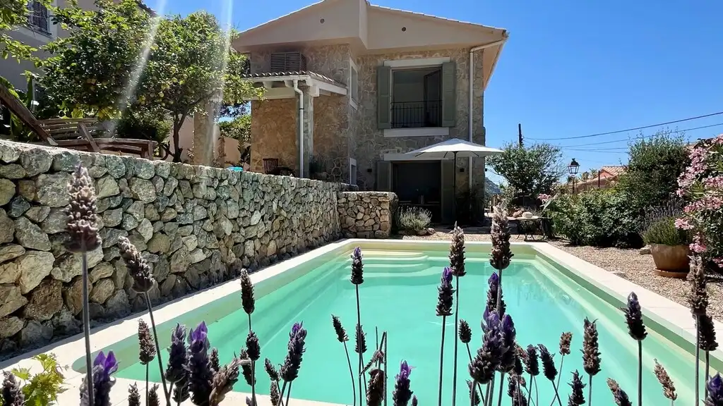 Piscina de Casa o chalet en venta en Banyalbufar con Aire acondicionado, Jardín privado y Terraza