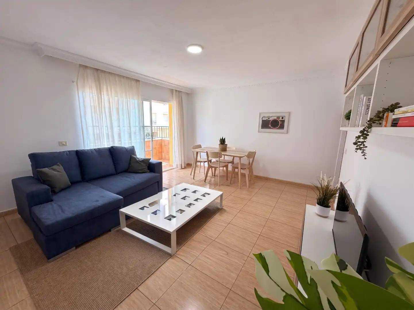 Living room of Flat for sale in San Miguel de Abona  with Storage room, Furnished and Balcony
