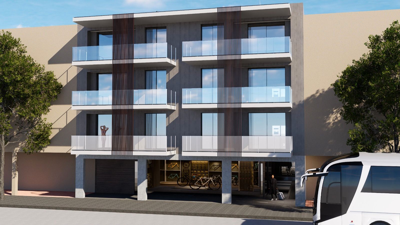 Exterior view of Flat for sale in Palamós  with Air Conditioner, Heating and Terrace