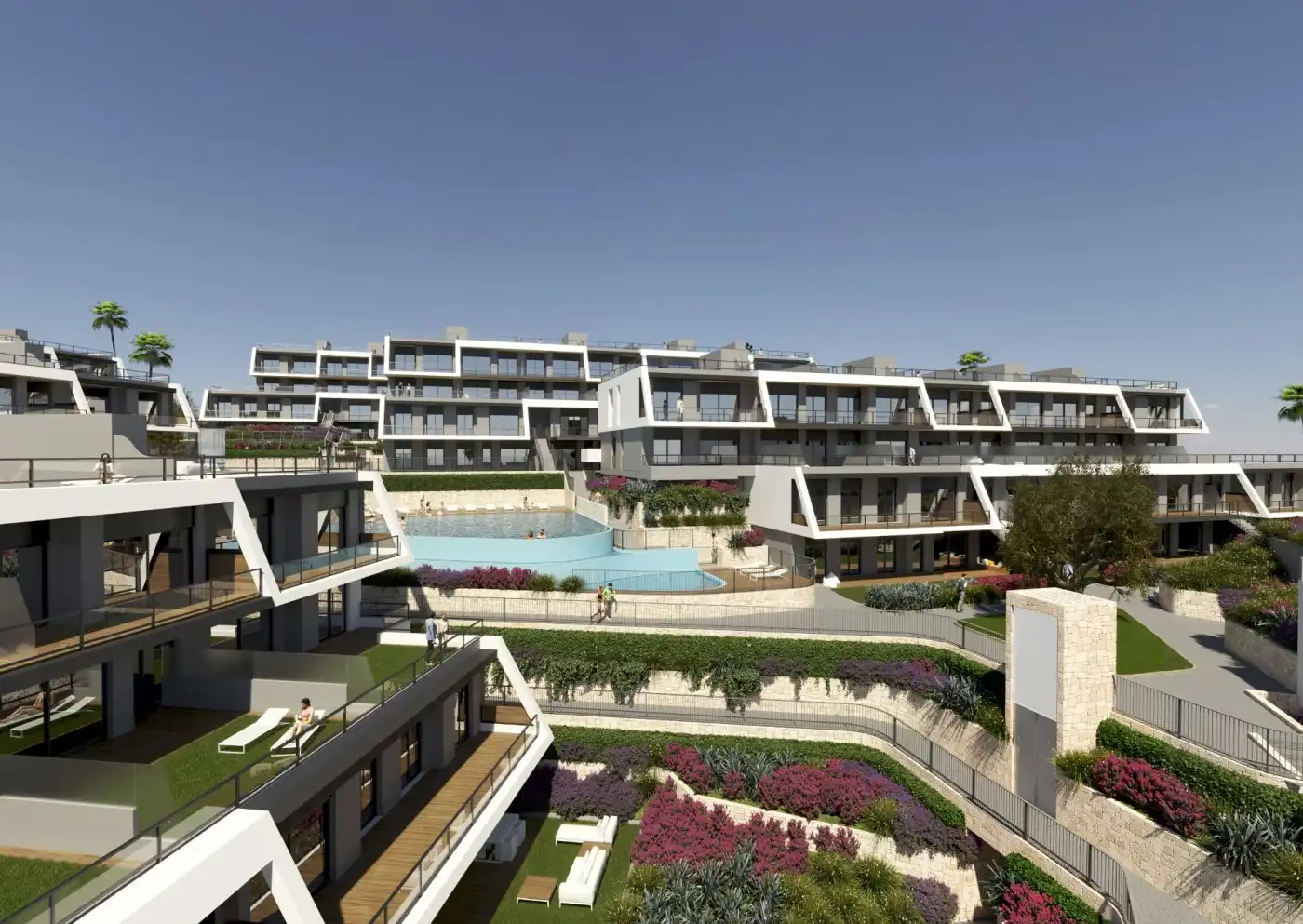 Vista exterior de Apartament en venda en Santa Pola amb Aire condicionat, Jardí privat i Terrassa
