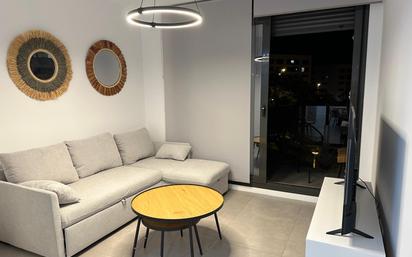 Sala d'estar de Apartament de lloguer en Alicante / Alacant amb Aire condicionat, Terrassa i Balcó