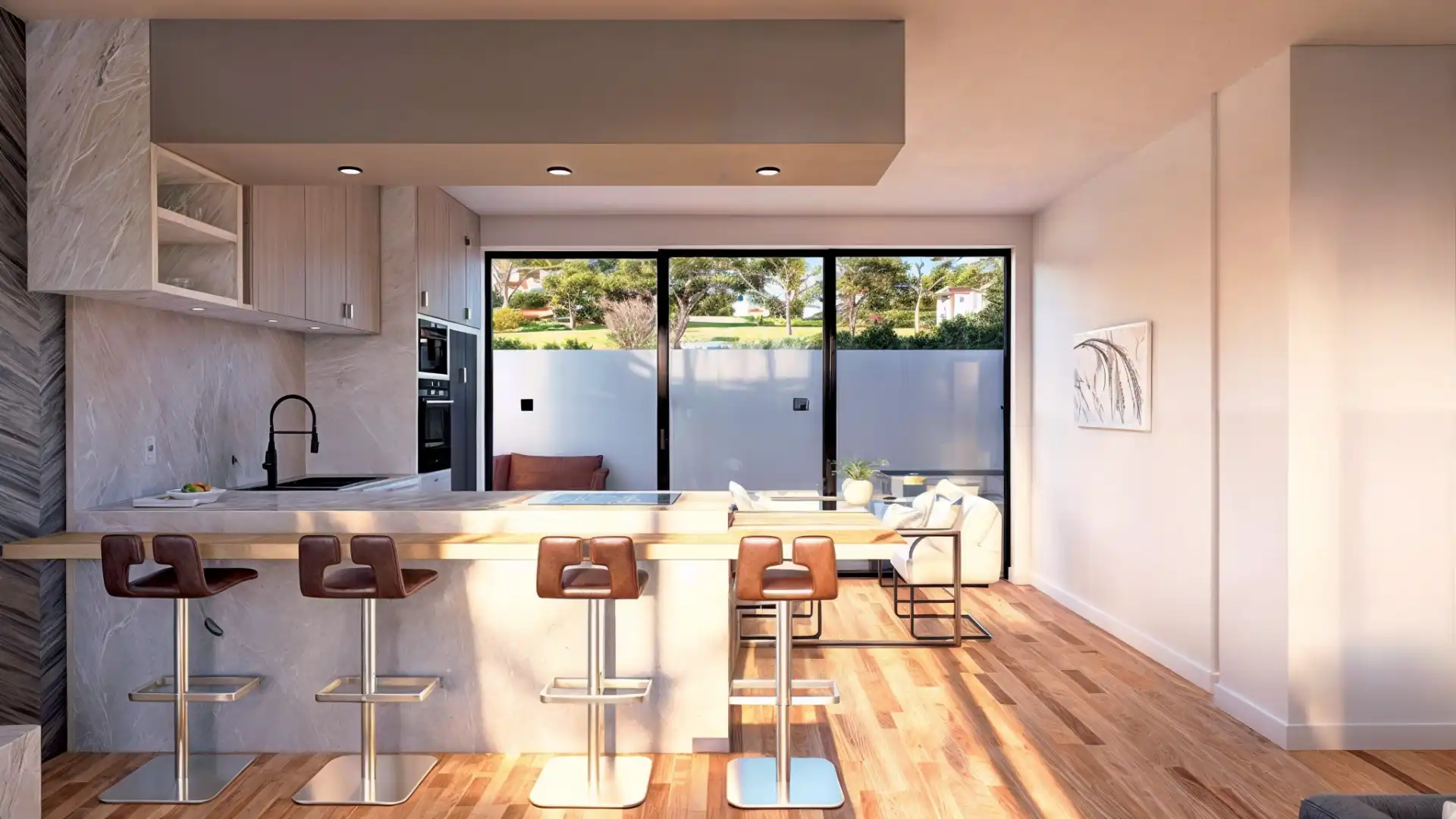 Cocina de Casa adosada en venta en Estepona con Aire acondicionado, Jardín privado y Terraza