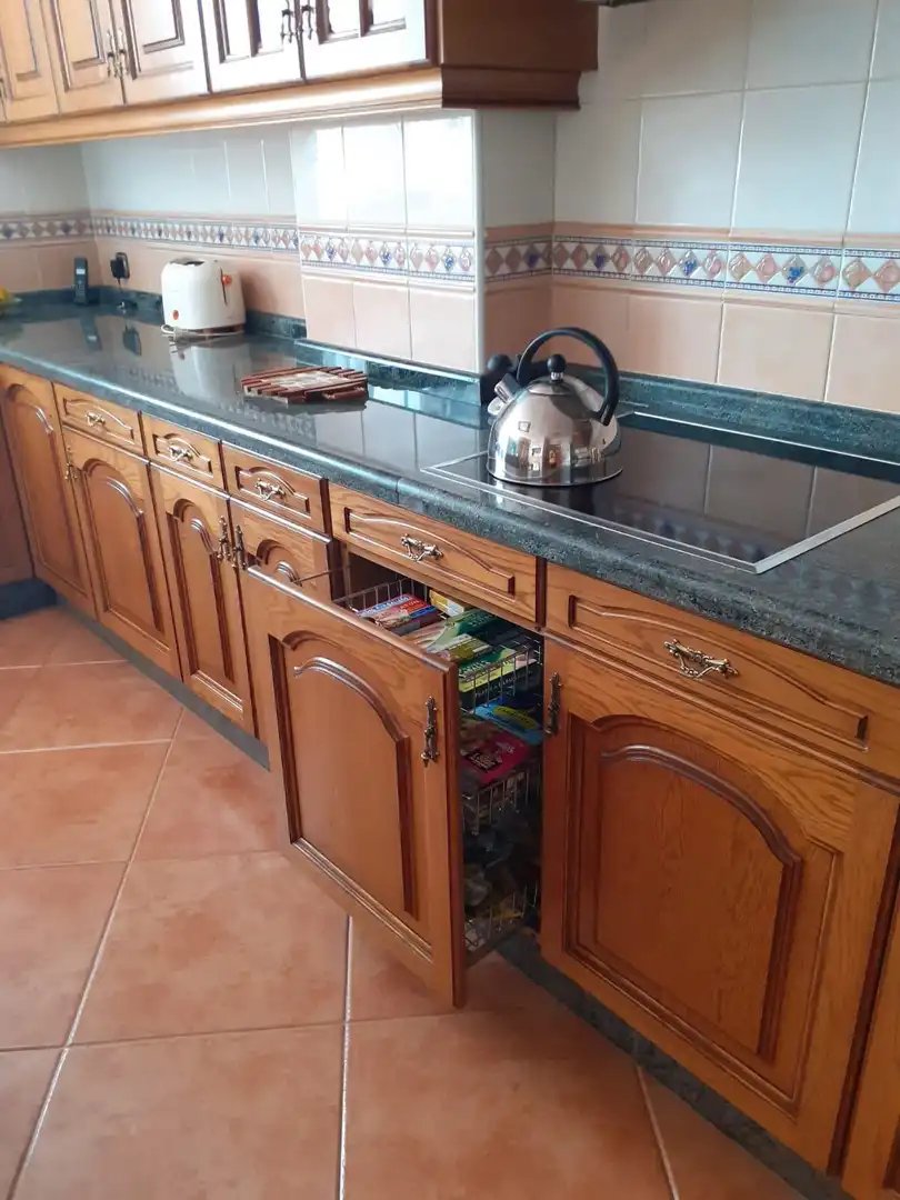 Cuina de Casa o xalet en venda en Villarejo de Órbigo amb Jardí privat, Terrassa i Traster
