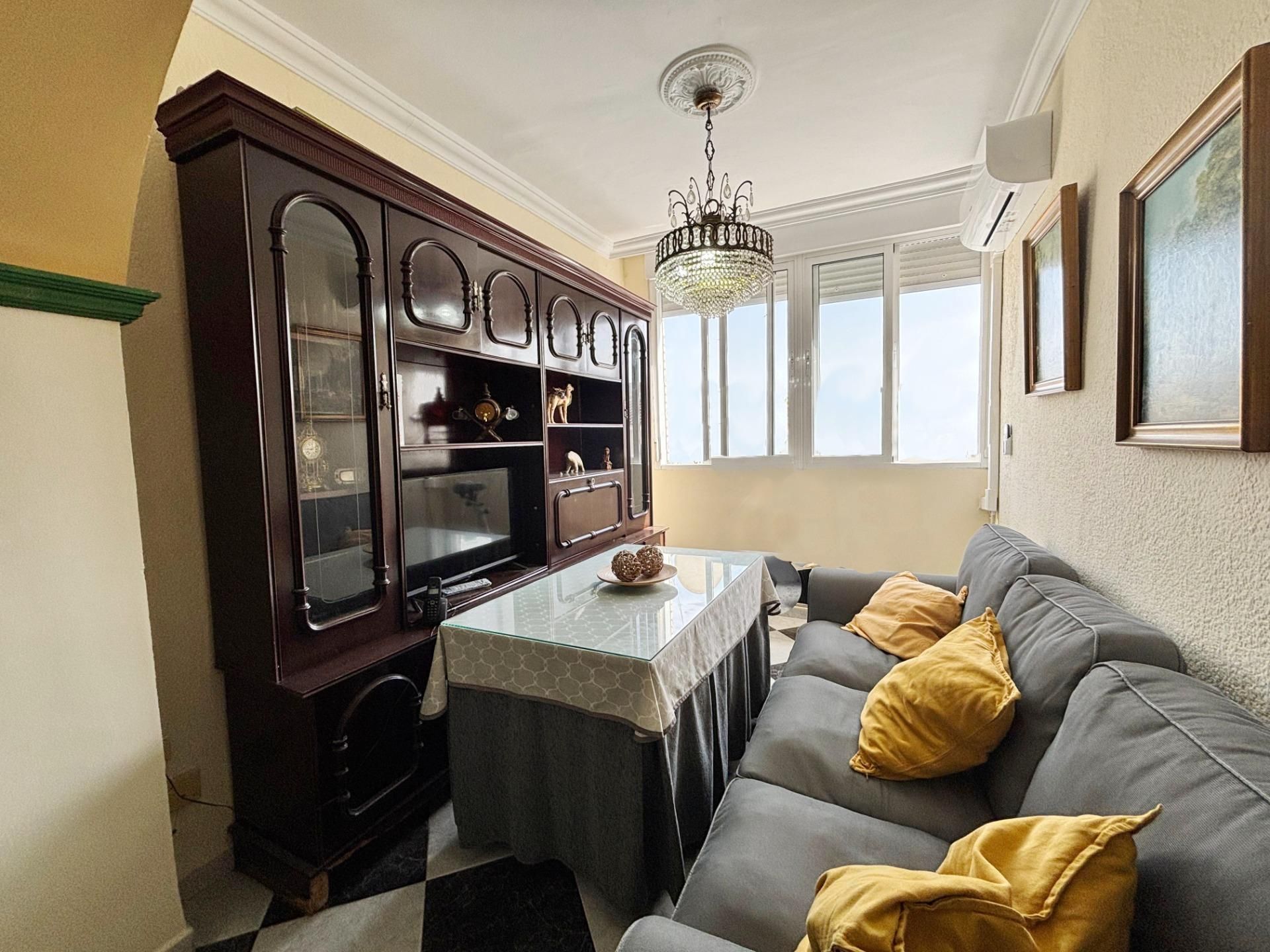 Living room of Flat for sale in Jerez de la Frontera  with Air Conditioner, Heating and Terrace