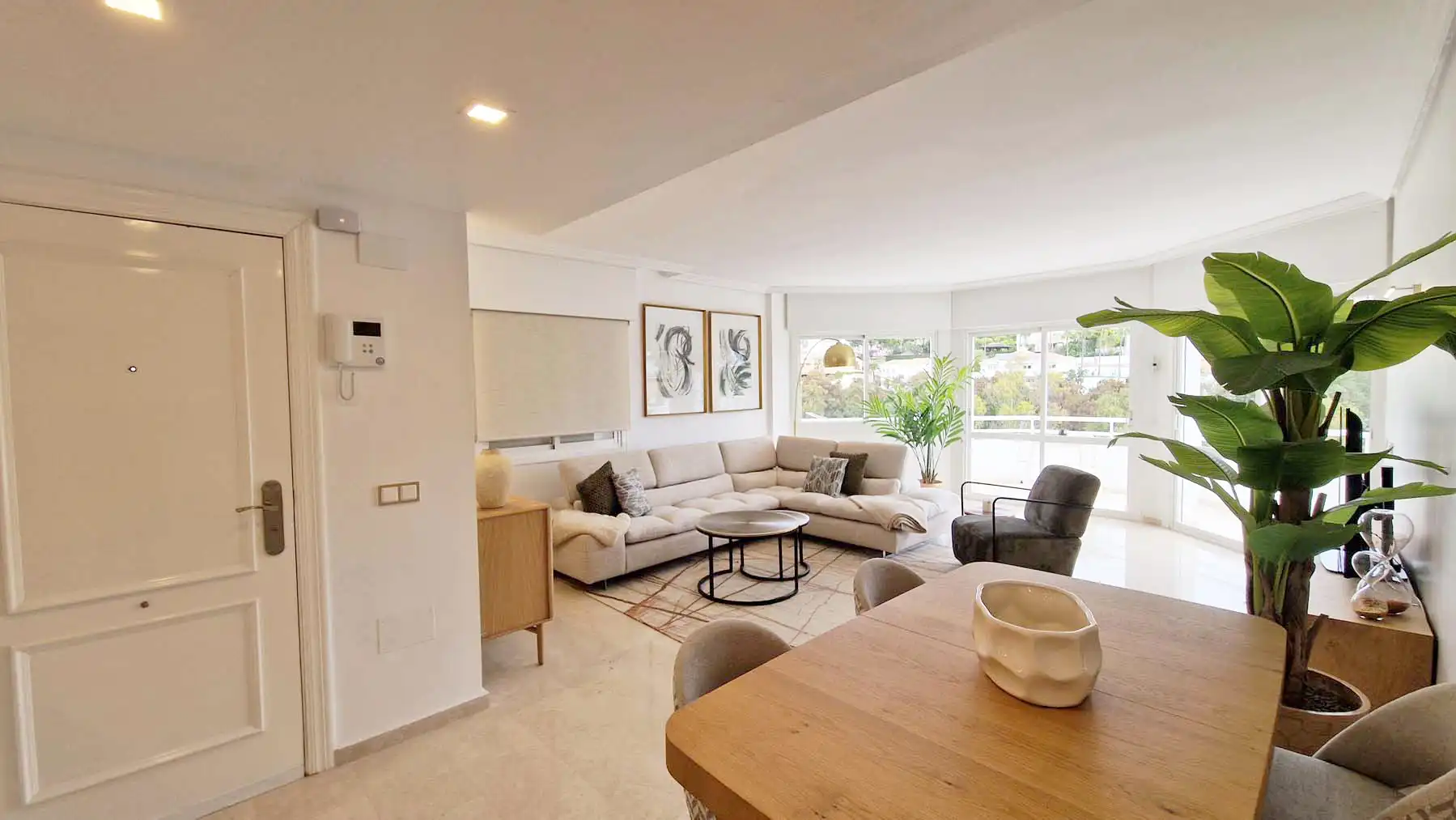 Sala de estar de Ático en venta en Benalmádena con Aire acondicionado, Calefacción y Terraza