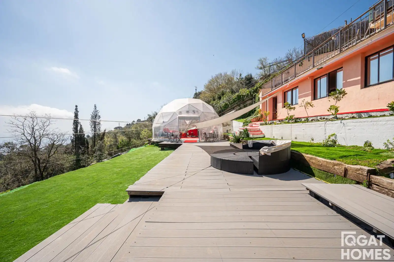 Terrassa de Casa o xalet en venda en Barcelona amb Aire condicionat, Calefacció i Jardí privat