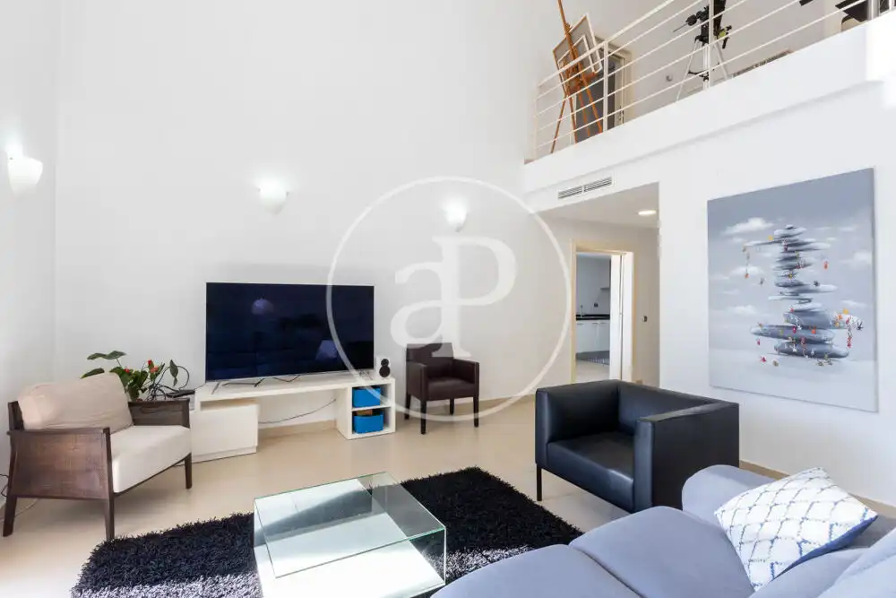 Sala d'estar de Casa adosada en venda en Oropesa del Mar / Orpesa amb Aire condicionat, Calefacció i Jardí privat