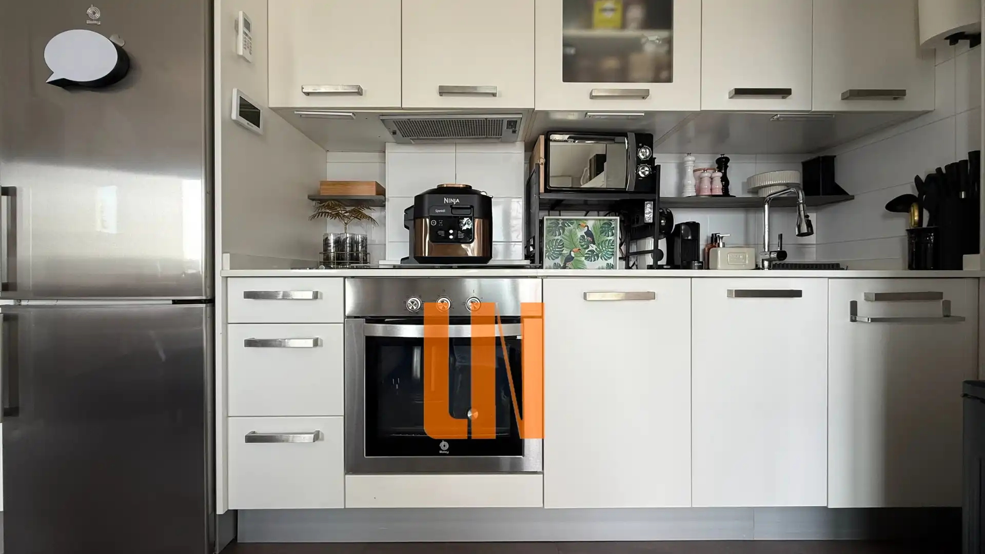 Kitchen of Flat for sale in A Coruña Capital   with Air Conditioner, Heating and Parquet flooring