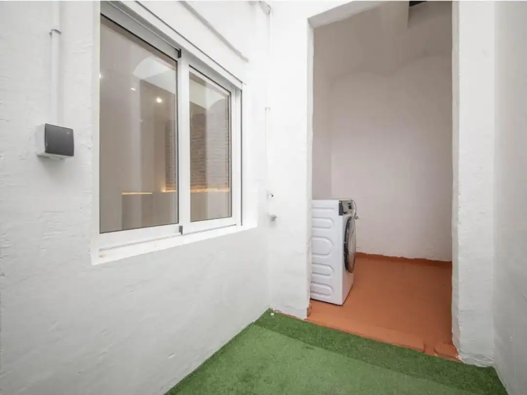 Balcony of Flat for sale in Barcelona  with Air Conditioner, Private garden and Parquet flooring