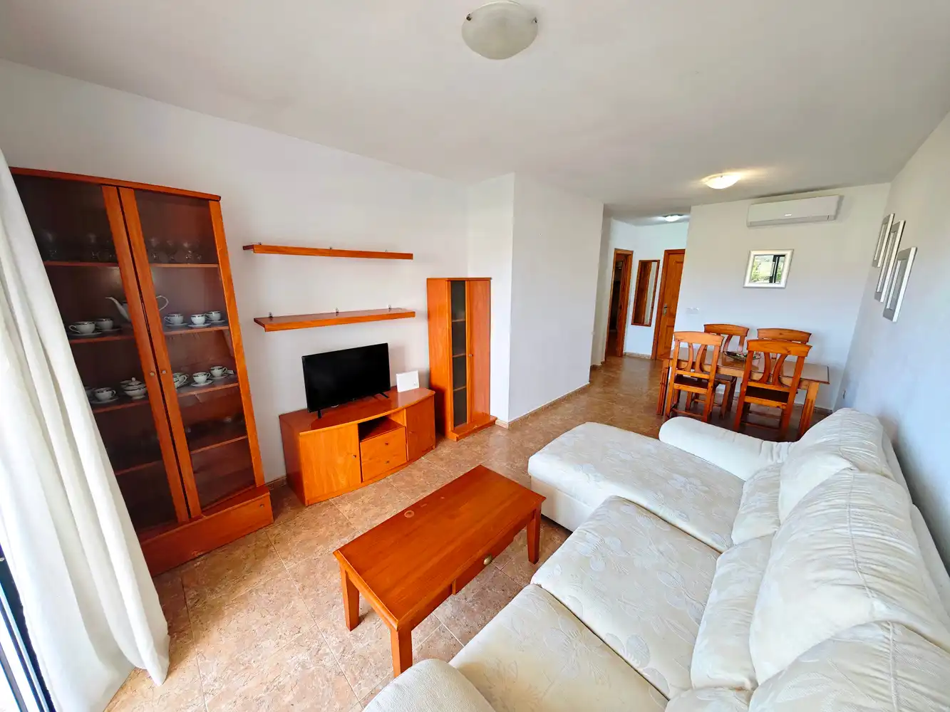 Sala de estar de Piso en venta en Calpe / Calp con Aire acondicionado, Terraza y Amueblado