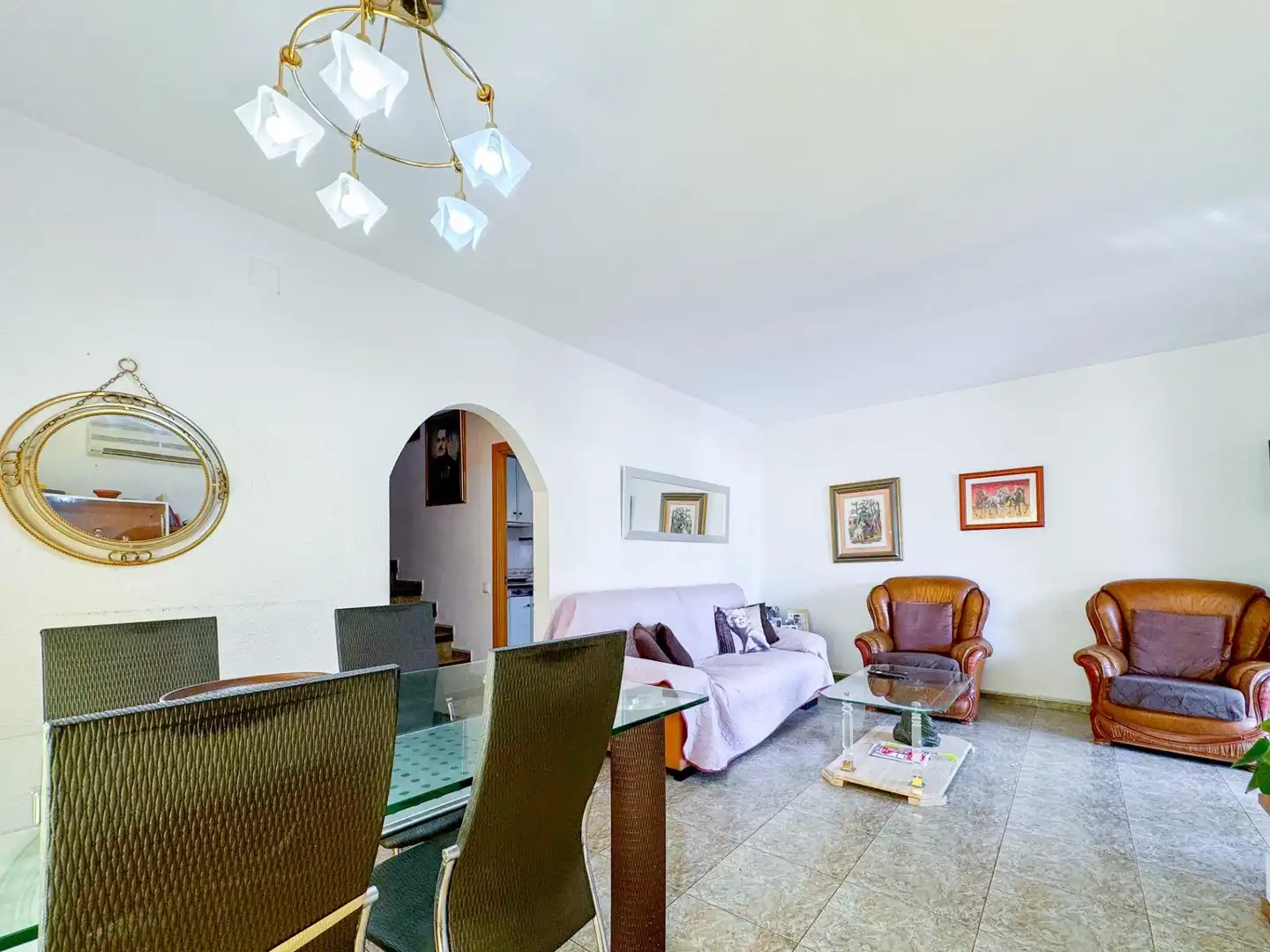 Living room of Houses for sale in El Vendrell  with Heating, Swimming Pool and Furnished