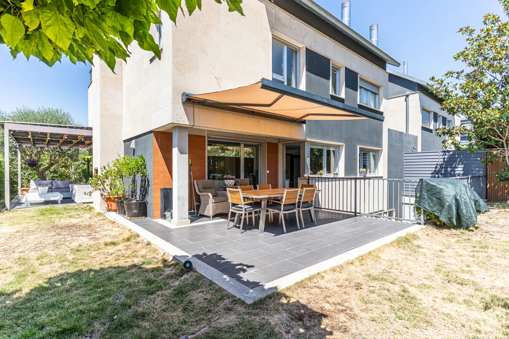 Terrace of Detached homes for sale in Las Rozas de Madrid  with Air Conditioner, Heating and Private garden