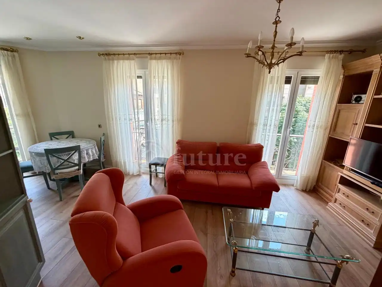 Sala de estar de Piso de alquiler en Salamanca con Amueblado y Balcón
