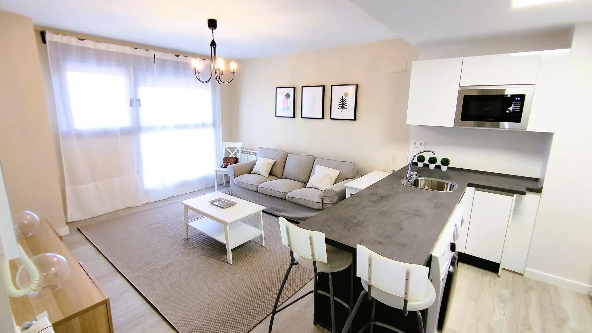 Living room of Apartments for rent in Badajoz  with Air Conditioner, Heating and Furnished
